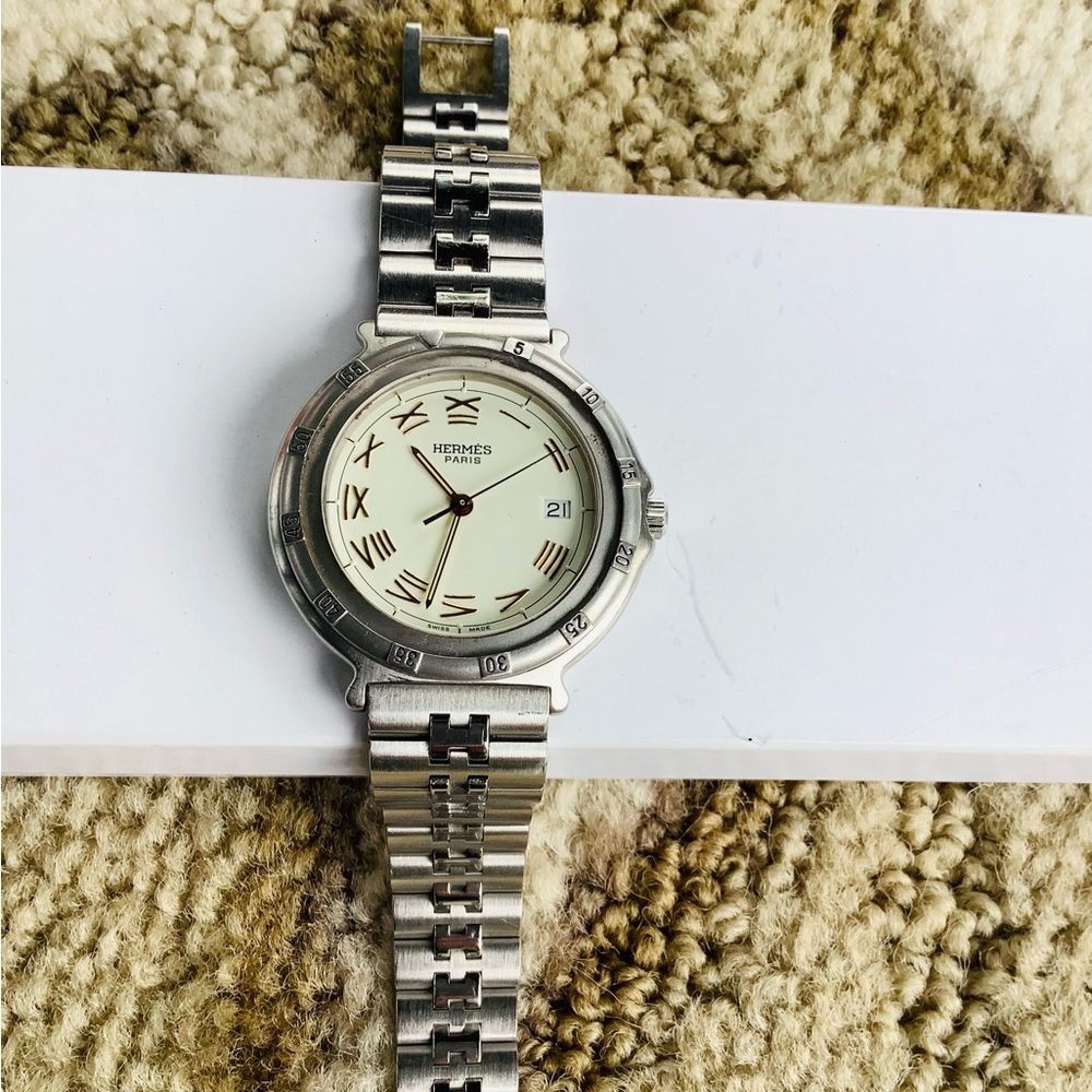 Mens authentic HERMES wristwatch ๐๐๐ - Picture 2 of 12